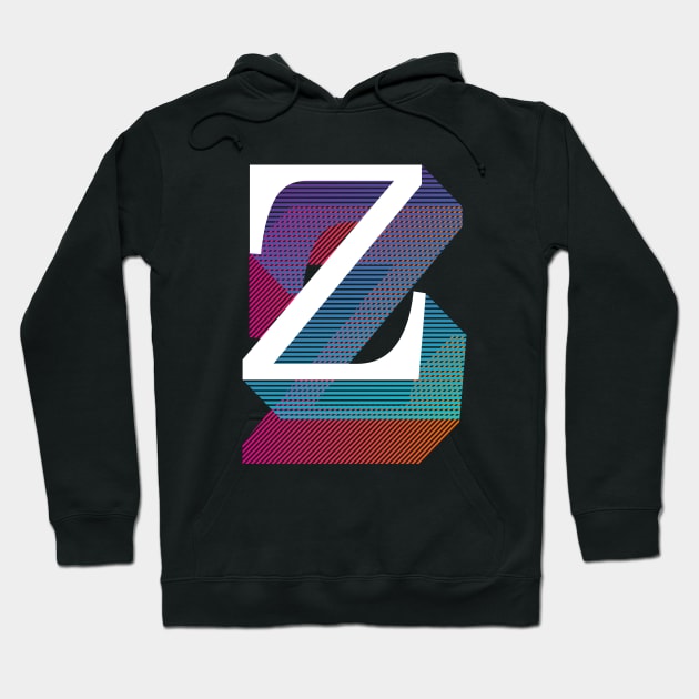 Letter Z Hoodie by MplusC